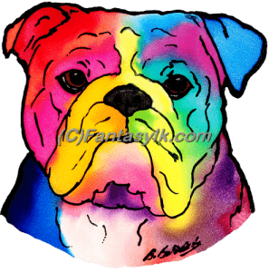 Bulldog Bulldog colorful